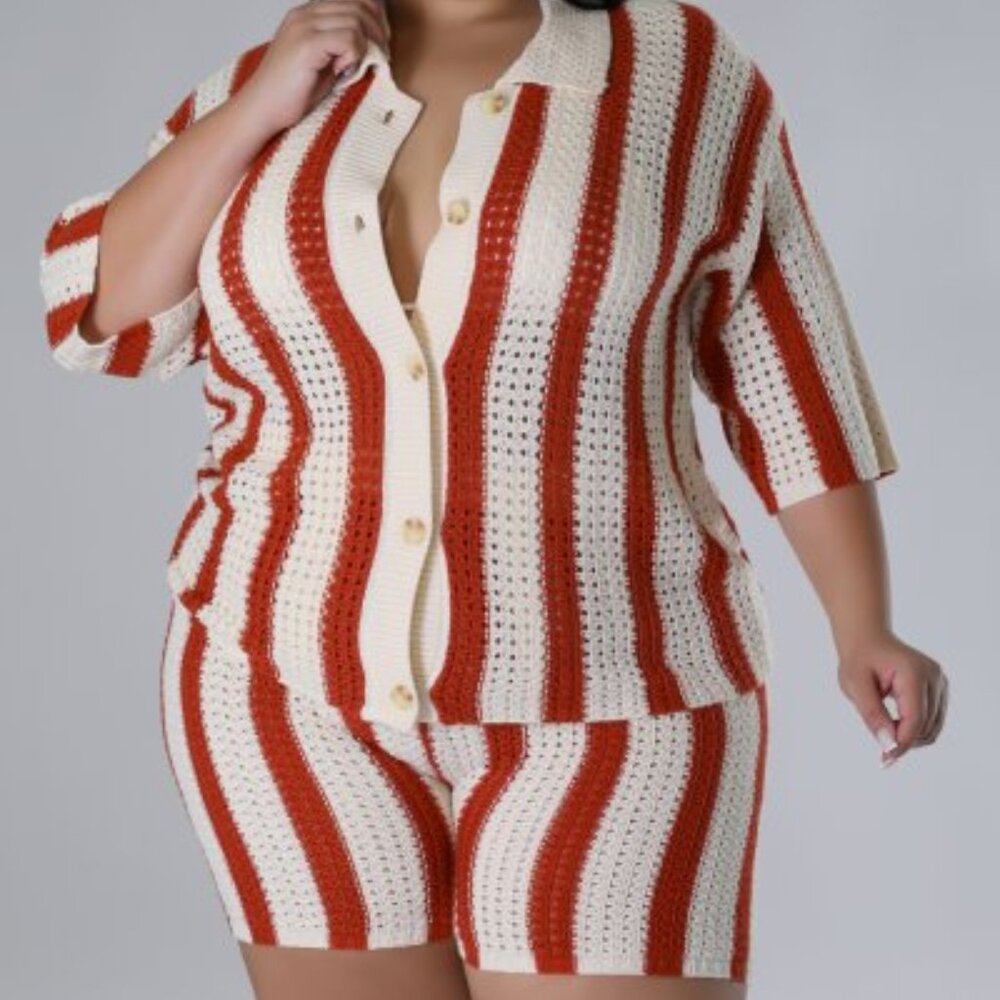 Forever Young Short Set Plus Size